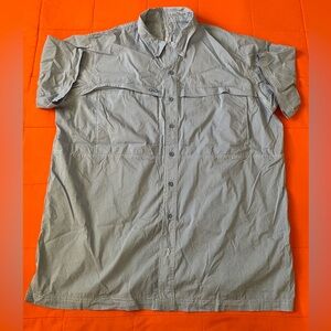 GameGuard Outdoors Shirt Mens XXL Fishing Short Sleeve Vented Button Up